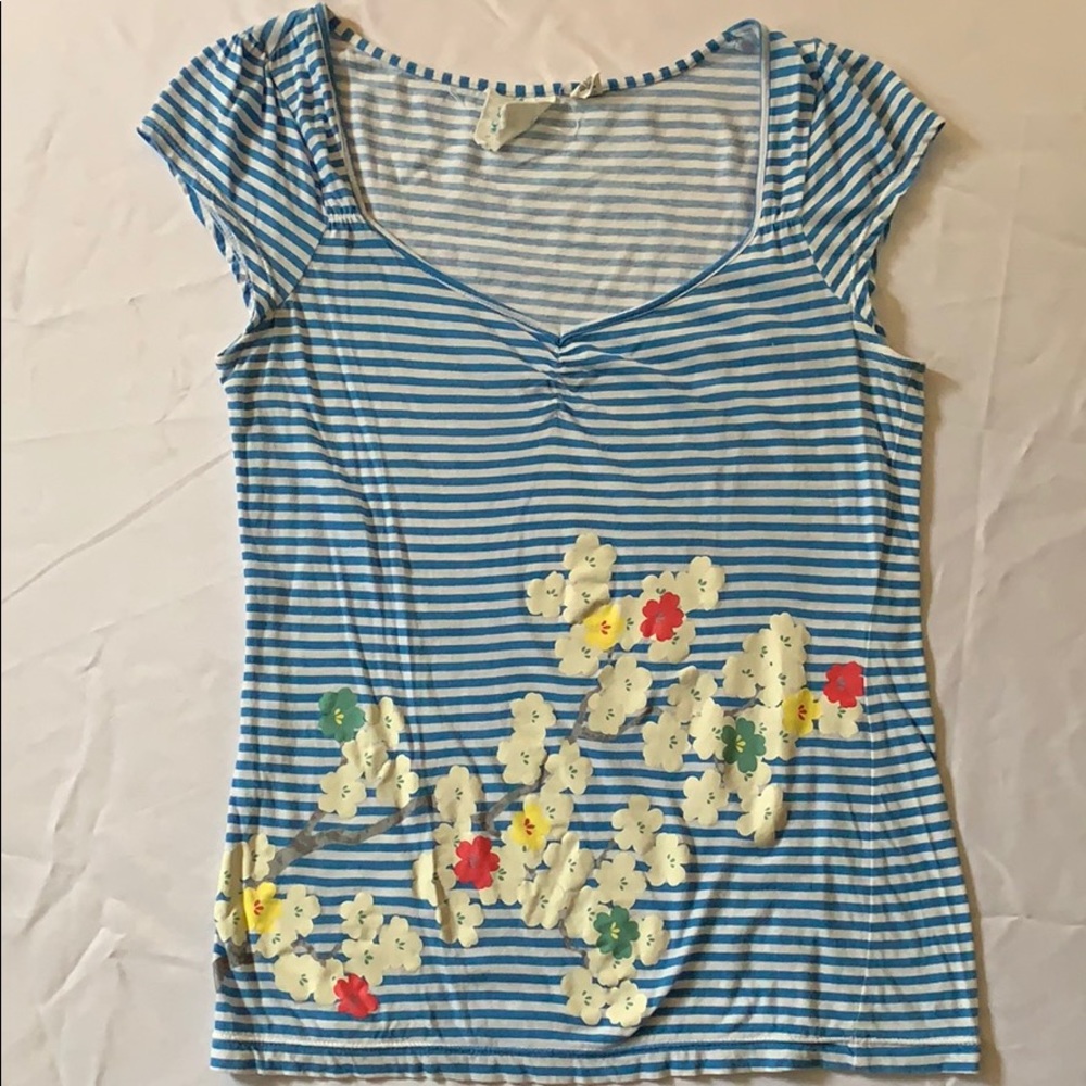 Cap Sleeve Floral Top